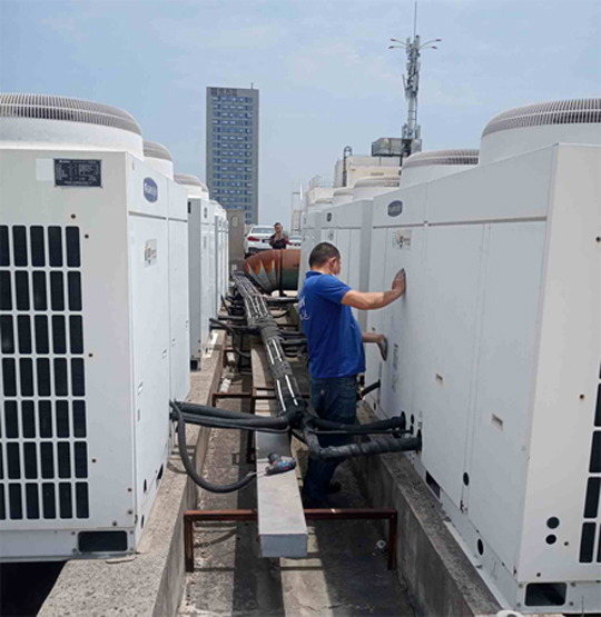 长岛中央空调制热和不制冷系统维修方法